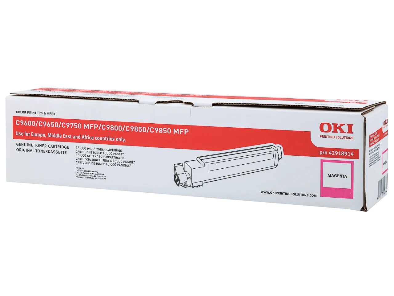 42918914 OKI C9600 Toner magenta