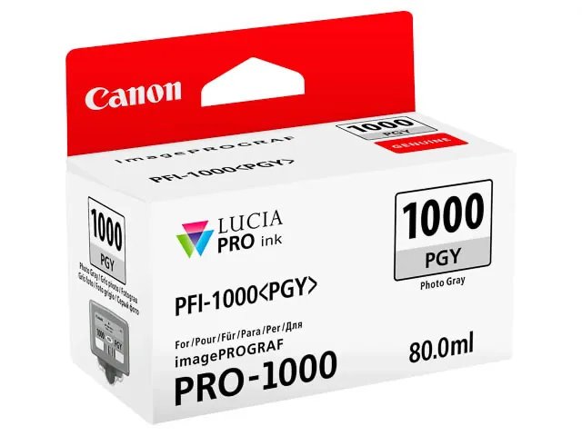 PFI1000PGY CANON PRO1000 photo  - cartouche grise