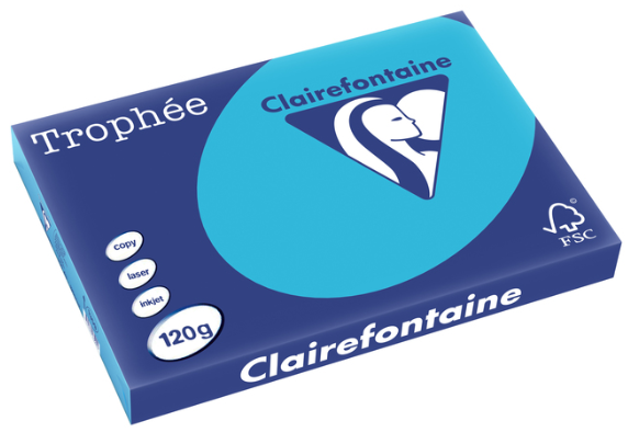 250 feuilles BLEU ROYAL 120G A3