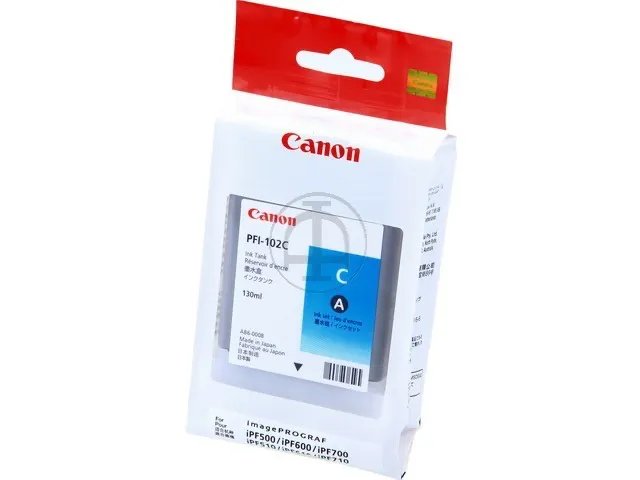 PFI102C - CANON Cartouche Encre PFI-102C Cyan 130ML