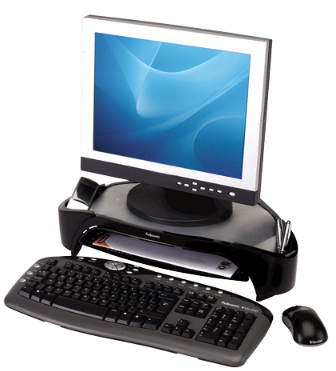 SUPPORT ECRAN PLAT PLUS RANGEMENT