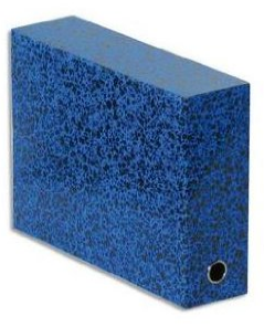 BOITE TRANSFERT 32X25X9 NOIR/BLEU