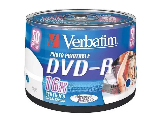 VERBATIM DVD-R 4.7GB 16x (50) SP