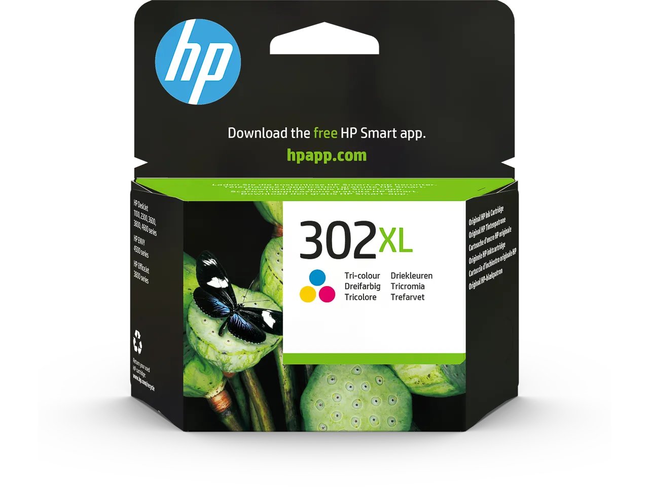 HP302XL - F6U67AE HP OfficeJet 3830 - cartouche couleur Grande Capacité
