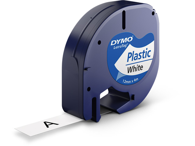S0721610 DYMO 12mm  - blanc sur noir