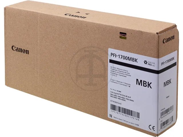PFI1700Noir Mat CANON PRO2000 - cartouche mat noir