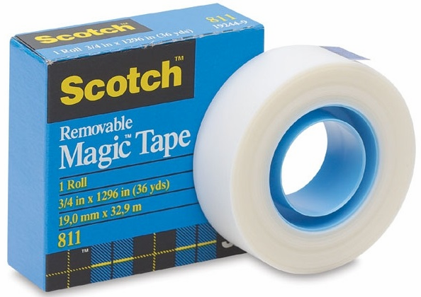 BOITE ADHESIF  MAGIC REPOSIT. 19MMX 33M