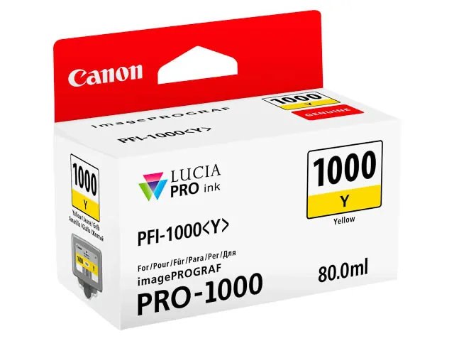 PFI1000Y CANON PRO1000 - cartouche Jaune